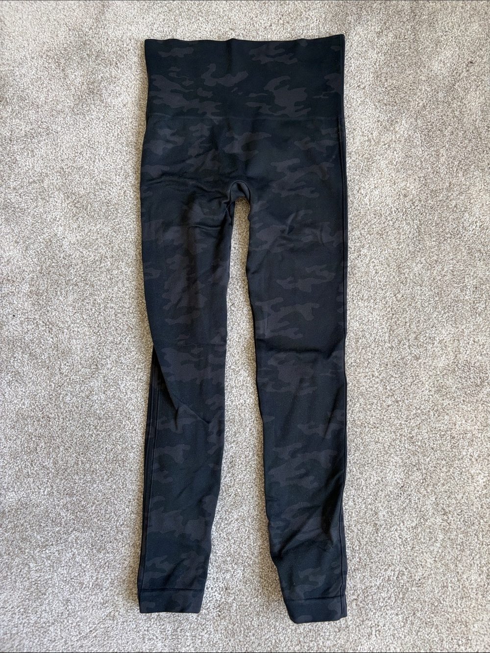 SPANX Black Camo High-Waist Leggings